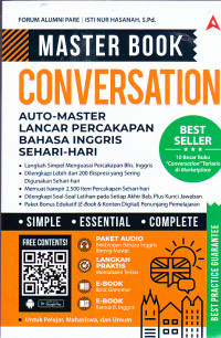 Image of MASTER BOOK 
CONVERSATION 
AUTO -MASTER LANCAR PERCAKAPAN BAHASA INGGRIS 
SEHARI-HARI