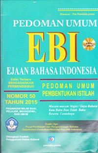 Image of PEDOMAN UMUM EBI 
EJAAN BAHASA INDONESIA