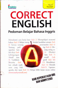 Image of CORRECT ENGLISH 
 Pedoman Belajar Bahasa Inggris