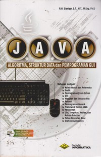Image of JAVA ; Algoritma, Struktur data, dan Pemrograman GUI